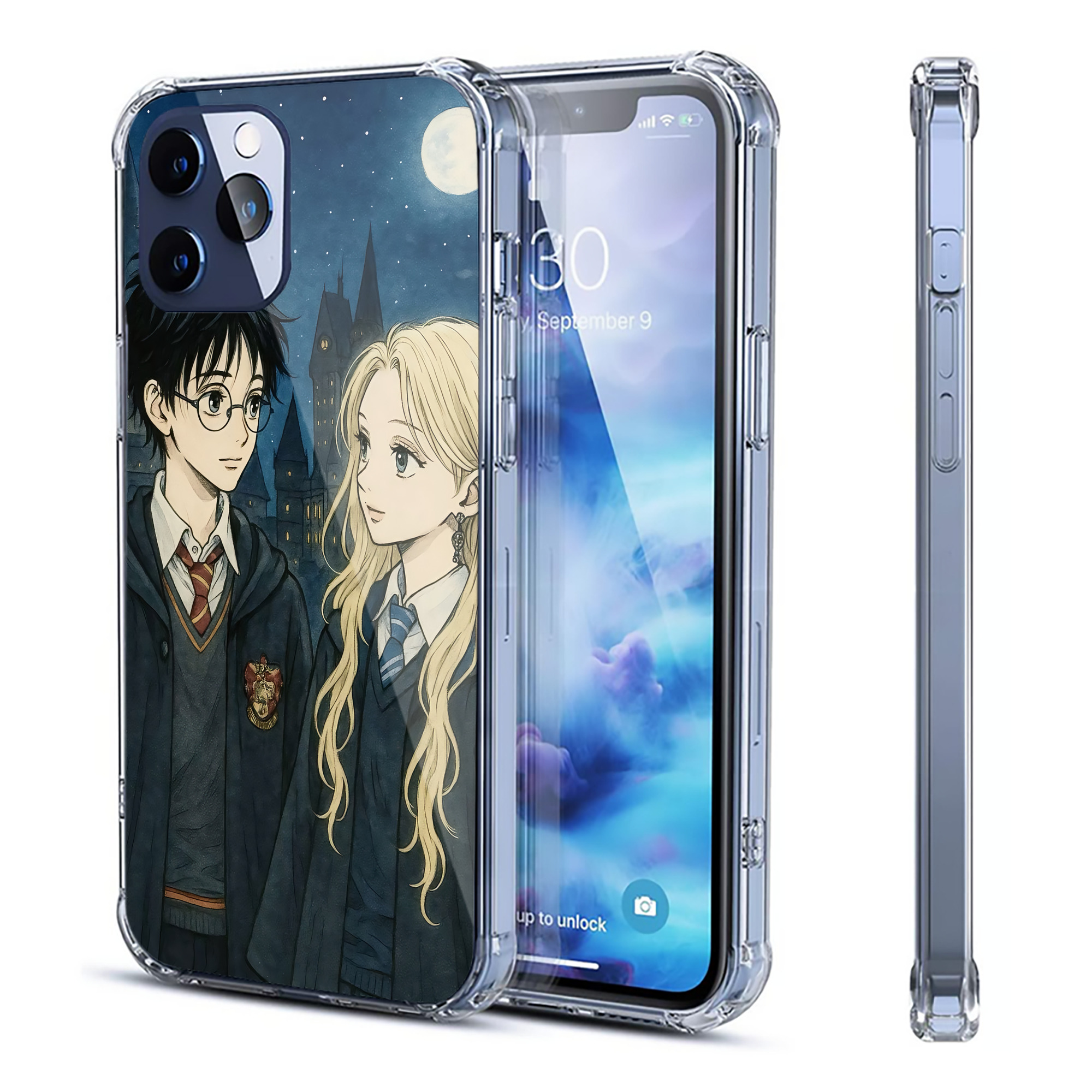 （画像用） Harry Potter ハリー・ポッターシリーズ 【iPhone 12シリーズ対応】透明スマホケース（クリアソフトケース）